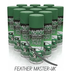 13x 400ml Gloss Racing Green Aerosol Spray Paint For DIY, Car, Wood & Metal - Picture 1 of 1