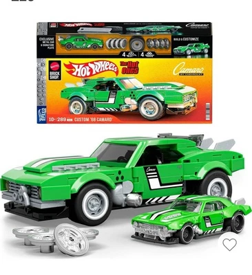 Matel Brick Shop Hot Wheels Custom '68 Camaro Building Set 1:32 Scale - Image 1 of 4