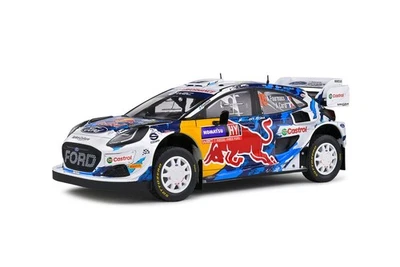 Ford Puma WRC Rally1 #16 Rally Di Svezia 2024 Bianco Blu Modellino 1:18 Solido - Immagine 1 di 4