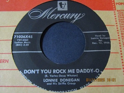 LONNIE DONEGAN & HIS SKIFFLE GROUP-DON'T YOU ROCK  ME DADDY-O-MERCURY - Image 1 of 2