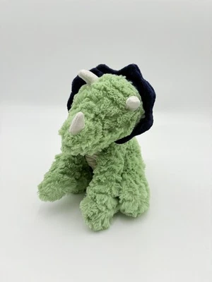 Carters Green Dinosaur Plush Just One You Triceratops Blue Stuffed Toy 9" - Image 1 of 4