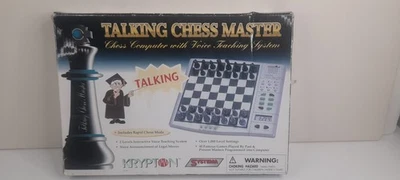 Systema Talking Chess Master Computer Krypton Electronic Boxed Working Complete - Bild 1 von 4