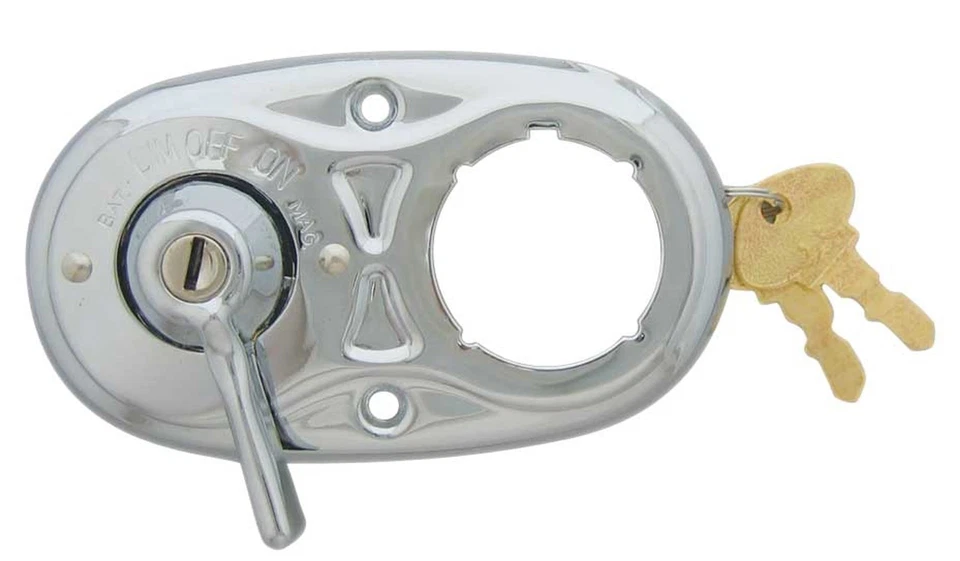 Ignition Switch - Chrome w/keys 1926 1927 Ford Model T - Image 1 of 1