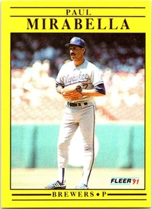 1991 Fleer #590b Paul Mirabella - Picture 1 of 2