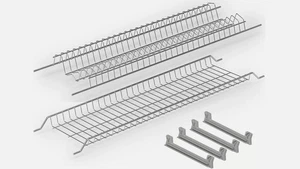 Kit Abtropfgestell Edelstahl - Gehäuse für Dimmbare Küche 60-80-90 CM Klammern - Bild 1 von 2