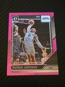 2024-25 Panini Donruss Optic Keldon Johnson Hyper Pink Prizm #161 Spurs - Picture 1 of 2