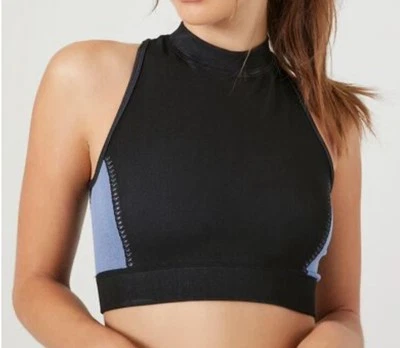 Sujetador deportivo Forever 21 negro y azul nuevo con etiquetas talla grande Foto 1 de 4