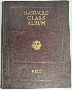 Harvard Class Album 1922 Volume XXXIII - Imagen 1 de 6
