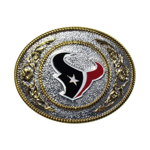 Siskiyou Sports NFL unisex-adult 2-toned Belt Buckle Houston Texans One Size Cover