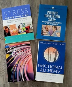 LOT OF 4 - STRESS PROTECTION/COMMUNICATION SKILLS/MANAGEMENT/EMOTIONAL ALCHEMY - Picture 1 of 1