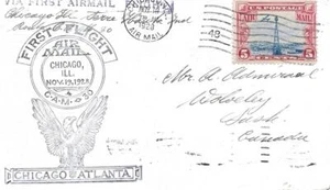 First Airmail Flight Chicago - Saint Paul MN November 19 1928 AAMC#30S1 - Picture 1 of 1