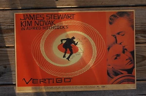 Vertigo Lobby Card Poster James Stewart Kim Novak In A Alfred Hitchcock - Picture 1 of 1