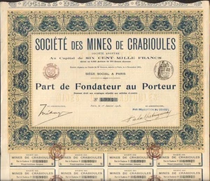 RARE => action: Mines de CRABIOULES (PYRÉNÉES) (F) - Foto 1 di 1
