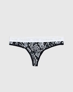 Perizoma Calvin Klein donna (medio) CK ONE QF5733-006 SERPENTE A SONAGLI nuovo con etichette - Foto 1 di 2