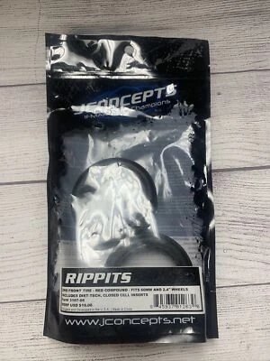 JConcepts 3107-08 Rippits Tire Red Compound 60mm 1/10 2WD Buggy Front (2) - Image 1 of 3