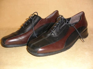 THERESIA M. Celeste scarpe comode stringate donna nere e marroni - taglia 7,5 - Foto 1 di 9