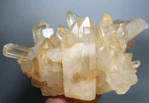 8.39lb Natural Beautiful pink Quartz Crystal Cluster POINT Mineral Specimen - Picture 1 of 12