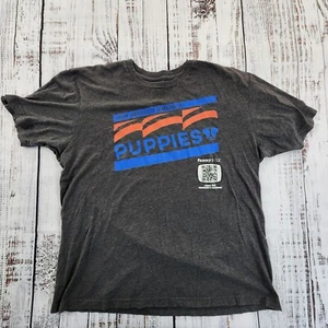 Puppies How About It America Funny or Die Gray T-Shirt Men's XL - Picture 1 of 7