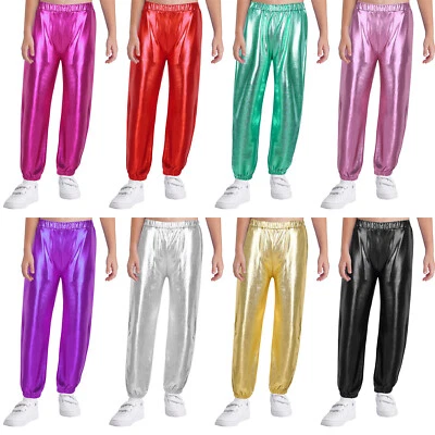 Unisex Child Pants Contemporary Sweatpants Fashion Trousers Prom Teamwear Party - Image 1 of 4