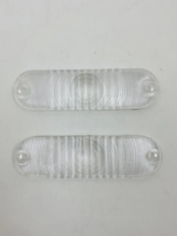 1963-1970 AMC RAMBLER PARK LAMP TURN SIGNAL LENS SET CLEAR COLOR NEW #826-SET - Image 1 of 4