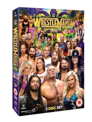 WWE: Wrestlemania 34 DVD (2018) John Cena cert 15 3 discs FREE Shipping, Save £s - Image 1 of 2