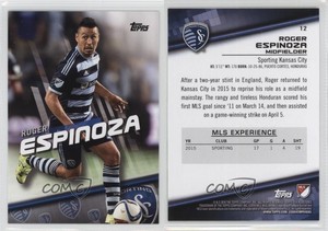 2016 Topps MLS Roger Espinoza #12