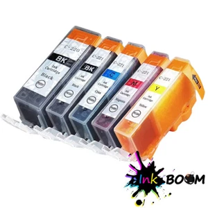 5 Tintenpatronen für PGI-220 CLI-221 PIXMA IP4700 MP620B MP630 MP990 - Bild 1 von 1