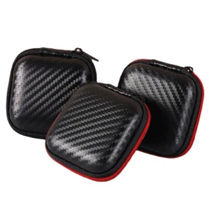 Earphone Wire Organizer Box Carrying Portable Travel Zipper Storage Case Bag _pw - Afbeelding 1 van 11