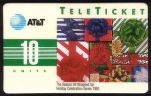 TK 321a AT&T 10u 1992 Vacaciones Navidad Temporada Todo Envuelto (Inglés)  - Imagen 1 de 2