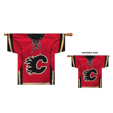 Calgary Flames Double Sided Jersey Banner [NEW] NHL Flag Sign Home Outdoor Cover