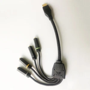 Genuine HDMI to 3.5mm Jacks Audio Splitter Cable for ASUS ROG STRIX 7.1 Headset  - Bild 1 von 5