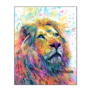 Löwe Kunstwerk von Krystle Cole - Bild 1 von 4