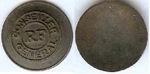 Bouton administration - Conseil général dessus de bouton bombé non monté n° 10 - Picture 1 of 1