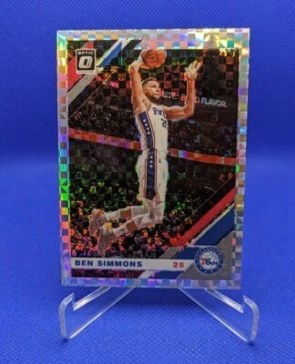 BEN SIMMONS 2019-20 Donruss Optic #55 Checkerboard Prizm SSP - Image 1 of 2