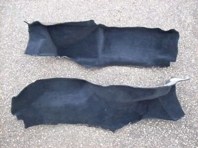 Porsche 968 944 Turbo S2 Cabriolet Rear Trunk Carpet Upholstery Side Pieces BLUE - Image 1 of 4