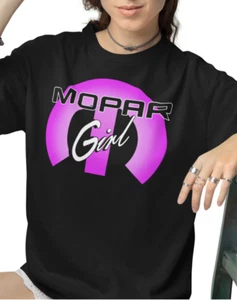 "Mopar Girl" - 100% Ringspun Cotton T-Shirt - Mopar - Black - Picture 1 of 4