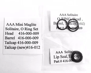 4 Pack- Authentic OEM "AAA” Solitaire Mini Maglite O-Ring Set - Picture 1 of 2