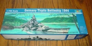 Trumpeter 1:700 2004 : Germany Tirpitz Battleship 1944 (SEALED Conts) No Instruc - Picture 1 of 4
