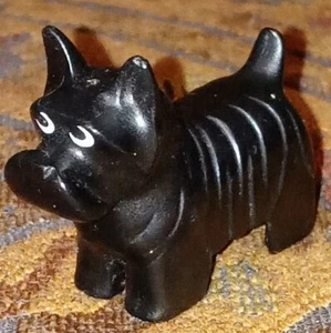 Vintage Lego Duplo Black Scottish Terrier Dog Mini Figure Toy Puppy - Picture 1 of 2