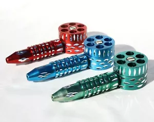 REVÓLVER RULETA SEIS TIRADORES CUCHARA DE METAL PIPA PARA FUMAR PMS012 - Imagen 1 de 3
