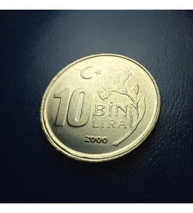 Türkei 10000 Lira Münze 2000 - Bild 1 von 3