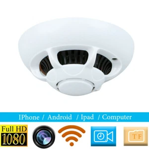 HD 1080P Camera Hidden Smoke Detector Motion Detection Mini Nanny Cam DVR - Picture 1 of 12