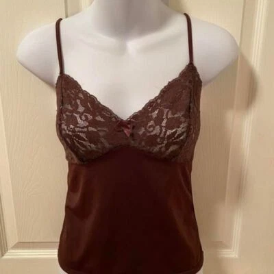 Vintage Y2K Rampage Brown Lace Tank - Image 1 of 3