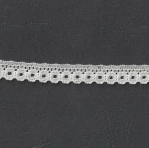 Dünne zierliche weiße gewellte Kanten Borte 20 Yards Vintage New Old Stock - Bild 1 von 3