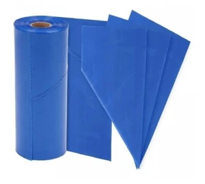 50 x Disposable Icing Bags Non Sticky Blue Savoy Piping Cake Decorating Bag 21" - Picture 1 of 6
