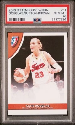 2010 Rittenhouse WNBA Katie Douglas/Tammy Sutton-Brown PSA 10 Indiana Fever - Image 1 of 2