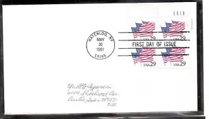 US SC # 2531 Flags On parade FDC. No Cachet. - Picture 1 of 1