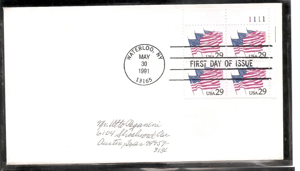 US SC # 2531 Flags On parade FDC. No Cachet.  - Image 1 of 1