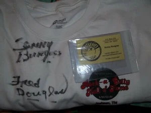 Rockabilly Sonny Burgess handsignierte International Rock-A-Billy HOF Shirt Karte - Bild 1 von 3