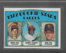 1972 TOPPS  # 457 FAST THOMAS IVIE ROOKIE STARS NICE CARD